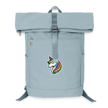Licorne Bande Dessinée Dormir - Sac à dos ordinateur - bleu glacier - Devant