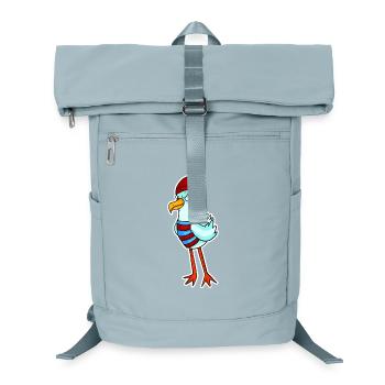 North Sea Seagull Motif Bird - Laptop Backpack - ice blue - Front
