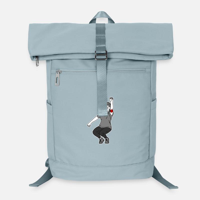 Petanque Spielerin Linkshänderin Laptop-Rucksack 