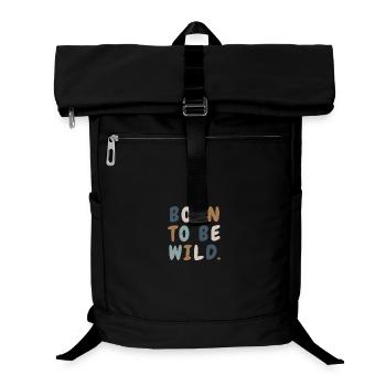 Sweat minimaliste mignon Born Wild Boho - Sac à dos ordinateur - noir - Devant