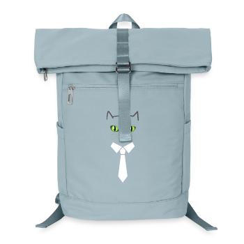 Business cat - Laptop Backpack - ice blue - Front