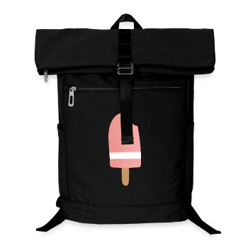 Gradient Pink Popsicle Bite - Laptop-Rucksack  - Schwarz - Vorne