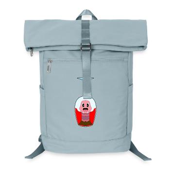 Wurm Rotwein - Laptop-Rucksack  - Eisblau - Vorne