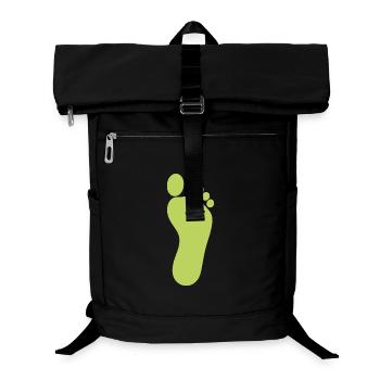 grüner Fuß Füße Fußpflege Podologie Fußpfleger - Laptop-Rucksack  - Schwarz - Vorne