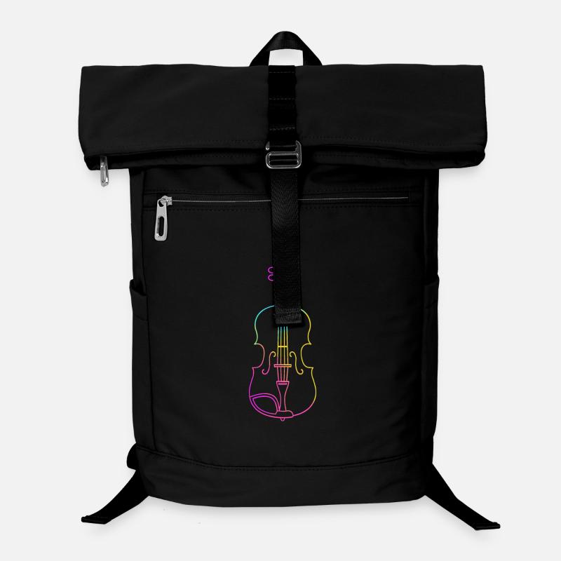 Violine Strichzeichnung Laptop-Rucksack 