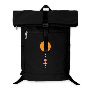 Système solaire et planètes : cadeau astronomie - Sac à dos ordinateur - noir - Devant