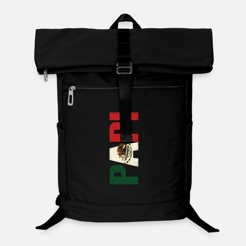 Mexiko Pride Flagge Adler Vintage Look Laptop-Rucksack 