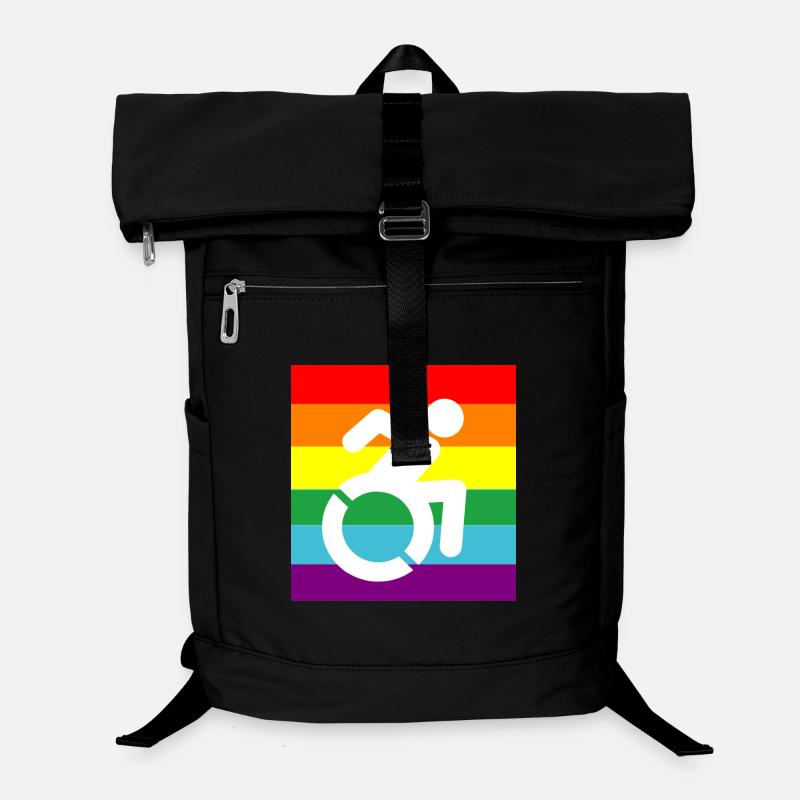 Behinderte, Schwule, Rollstuhl, Pride, LGBTQ # Laptop-Rucksack 