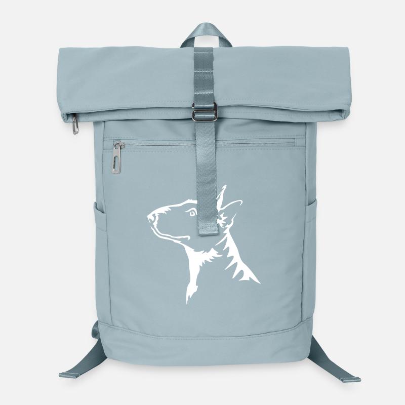 Miniature Bull Terrier Head "Black Edition" Laptop Backpack