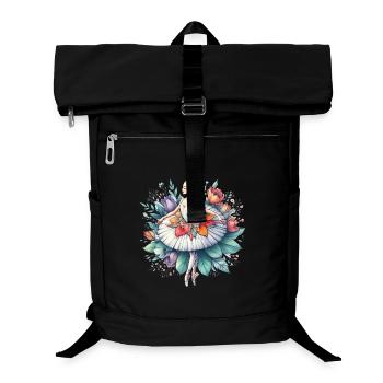Ballet dancer with tutu - Laptop Backpack - black - Front