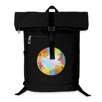 Colorful underwater world with corals - Laptop Backpack - black - Front