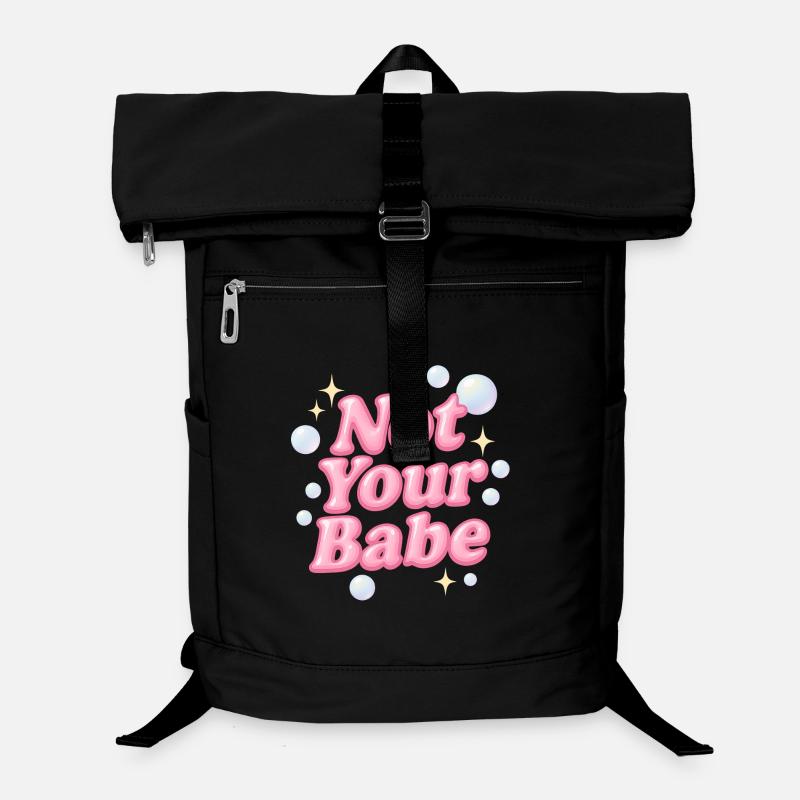not your babe / y2k design Laptop-Rucksack 