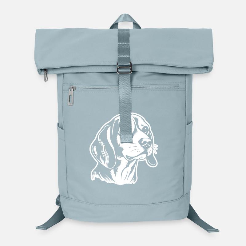 Beagle Hund Kopf Laptop-Rucksack 