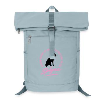 Schwarze Sphynx Katze Sprüche Humor Zitate - Laptop-Rucksack  - Eisblau - Vorne