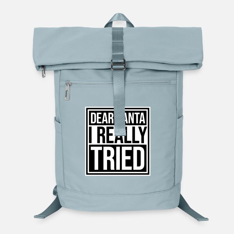 Dear Santa I Really Tried Christmas Humor Funny Laptop Backpack