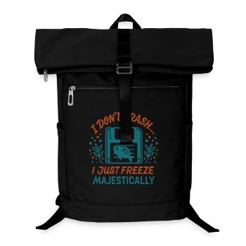 Majestic tech crash - Laptop Backpack - black - Front