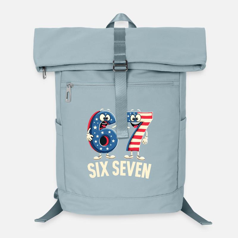US Flag 67 Memes Six Seven Laptop Backpack