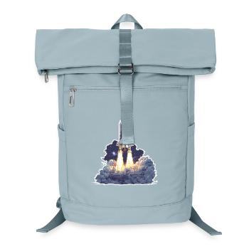 Astronomische Raumraketenstart-Erkundung - Laptop-Rucksack  - Eisblau - Vorne