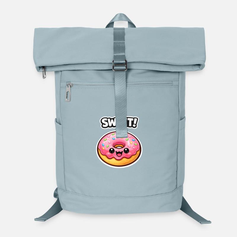 Kawaii Donut Rosa Zuckerguss Laptop-Rucksack 