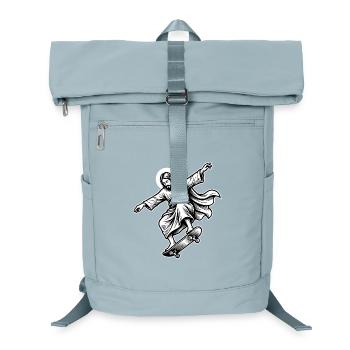  Jesus Skateboard - Funny Skate Meme  - Laptop Backpack - ice blue - Front