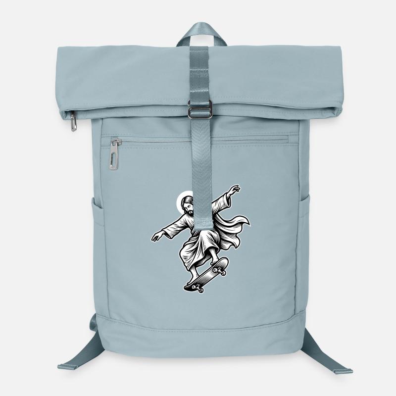  Jesus Skateboard - Funny Skate Meme  Laptop Backpack