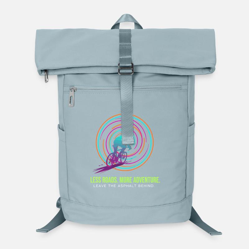 Cycling Adventure: Neon Spiral Laptop Backpack
