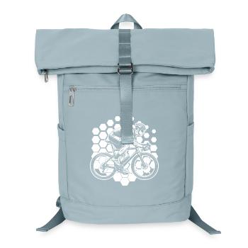 Idée cadeau pour un vélo de route avec vélo de route - Sac à dos ordinateur - bleu glacier - Devant