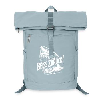 Beiss Zurück Hai Grafik - Laptop-Rucksack  - Eisblau - Vorne