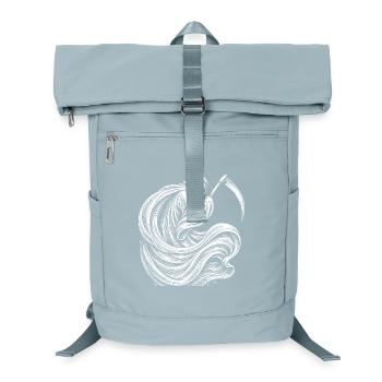 Faucheur à capuche avec silhouette de faux - Sac à dos ordinateur - bleu glacier - Devant