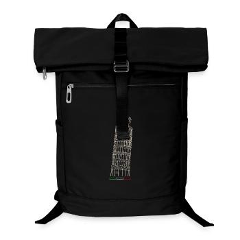 Schiefe Turm von Pisa - Laptop-Rucksack  - Schwarz - Vorne