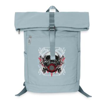 Skull Artwork with Lightning - Laptop Backpack - ice blue - Front