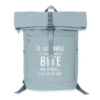 Je suis drôle et j'ai une grosse bite - Sac à dos ordinateur - bleu glacier - Devant