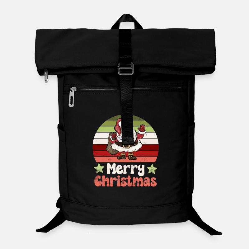 Père Noël Nikolaus Vintage Nostalgique Sac à dos ordinateur