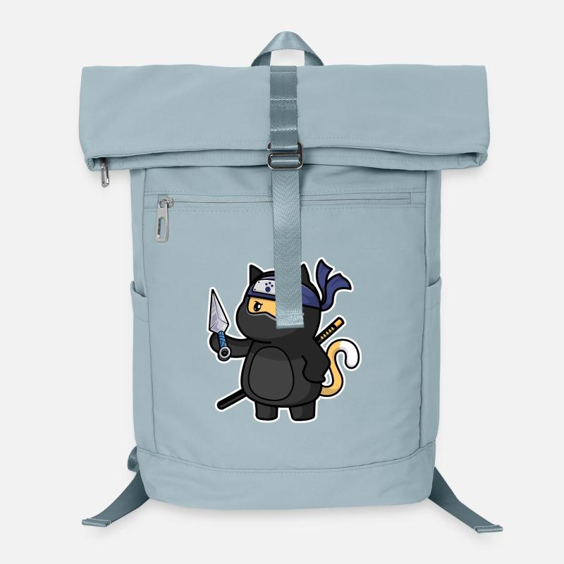 Humor Cute Cat Kawaii Chibi as Ninja Cat Laptop Backpack