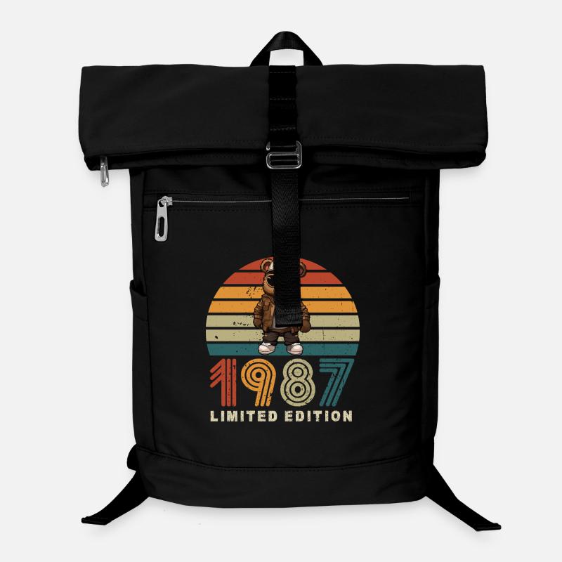 Édition limitée 1987 année de construction anniversaire vintage Sac à dos ordinateur