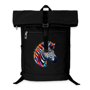 Zebra - Laptop-Rucksack  - Schwarz - Vorne