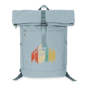 Berglandschaft Abstraktes Design - Laptop-Rucksack  - Eisblau - Vorne