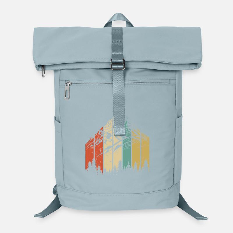 Berglandschaft Abstraktes Design Laptop-Rucksack 
