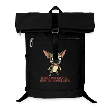 Mes aboiements, mes morsures et mon regard - Sac à dos ordinateur - noir - Devant