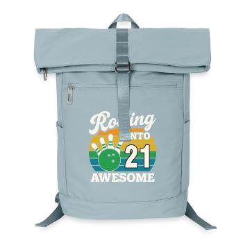 Bowling Snake Année 2021 T-Shirt Design - Sac à dos ordinateur - bleu glacier - Devant