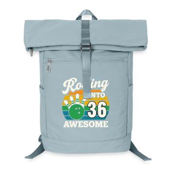 Retro Bowling 36. Geburtstag Grafik - Laptop-Rucksack  - Eisblau - Vorne