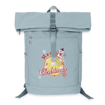 Merry Christmas English with Snowmen - Laptop Backpack - ice blue - Front