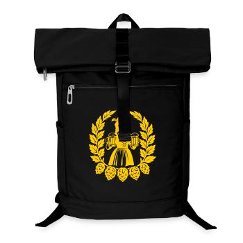 Bier Mädchen - Laptop Backpack - black - Front