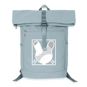Silhouette du lapin-patchwork - Sac à dos ordinateur - bleu glacier - Devant