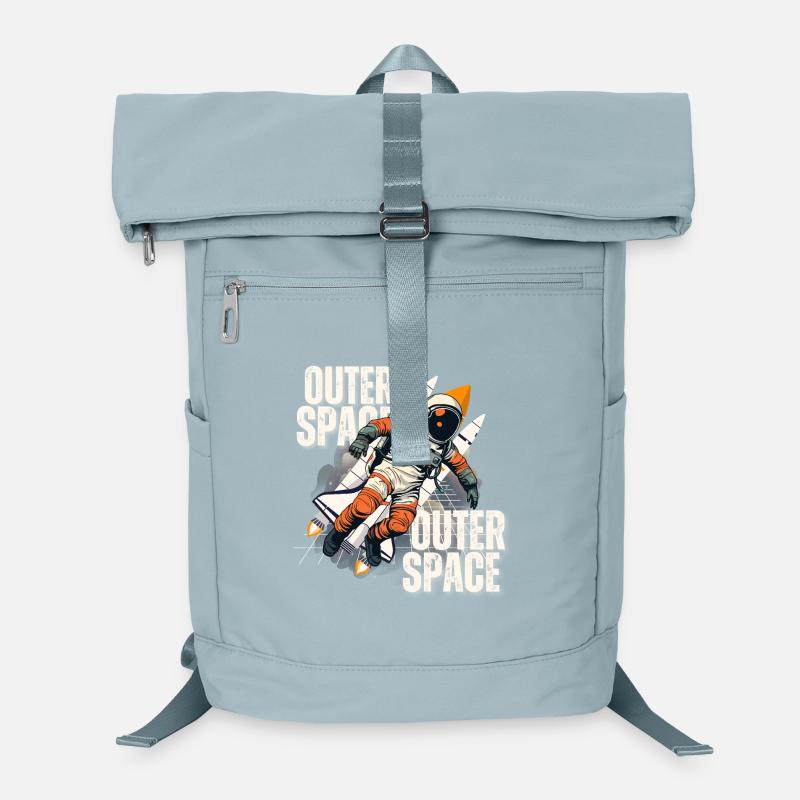 Astronaut im Raketen-Sprung Laptop-Rucksack 