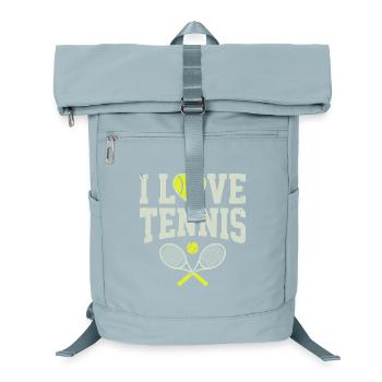 T-shirt de tennis, t-shirt I Love Tennis, sweat à capuche, bonnet - Sac à dos ordinateur - bleu glacier - Devant