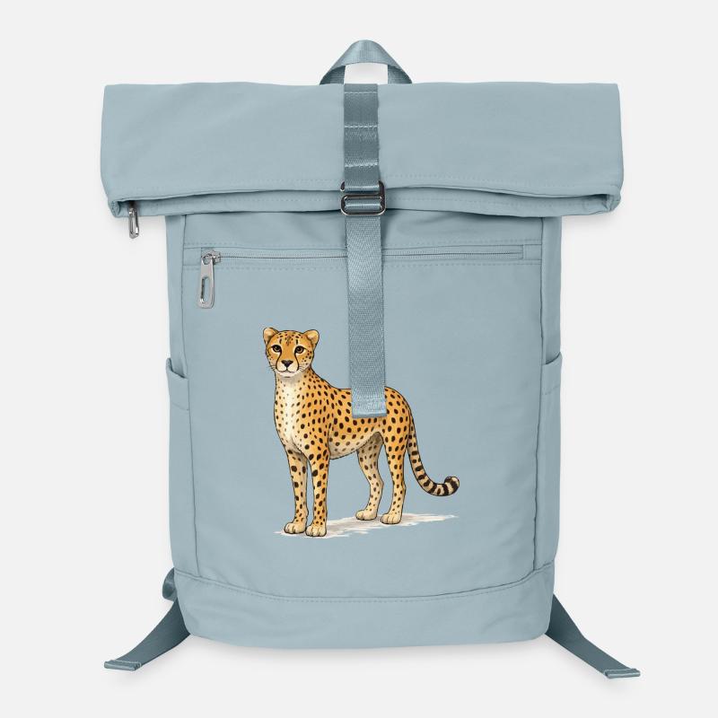 Illustration de bande dessinée guépard Sac à dos ordinateur