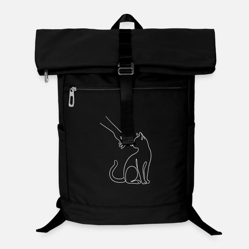 Chat Papa Chat Amateur de Chat Équipe Chat Fist - Sac à dos ordinateur - noir