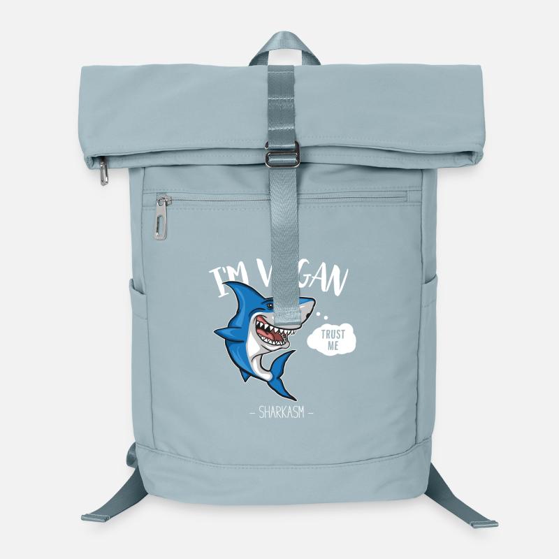 Requin végétarien - végétarien - humour / drôle Sac à dos ordinateur
