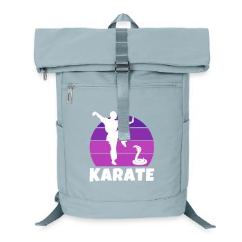 Karate, Karateka, Karatesport - Laptop-Rucksack  - Eisblau - Vorne